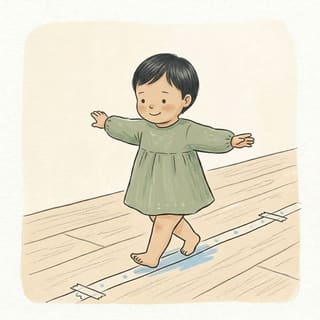 Tightrope Tape Walk illustration