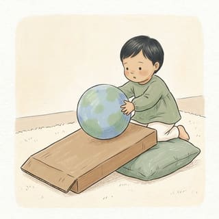 Ball Down the Ramp illustration