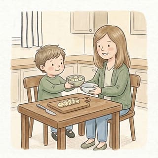 Banana Slices to Share illustration