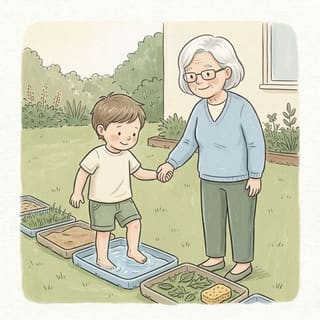 Barefoot Feely Path illustration