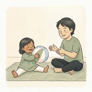 Beach Ball Catch illustration