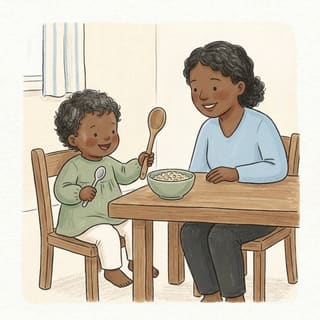 Big Spoon, Small Spoon illustration