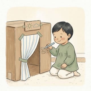 Box House Build illustration