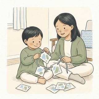 Card Flag Bunting illustration