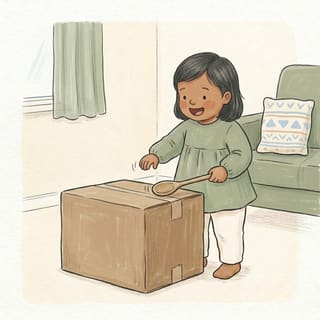Cardboard Drum Beat illustration