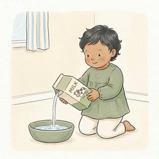 Carton Funnel Pour illustration