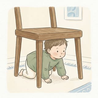 Chair Crawl Under illustration