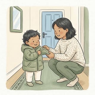 Coat Off, Light Off illustration