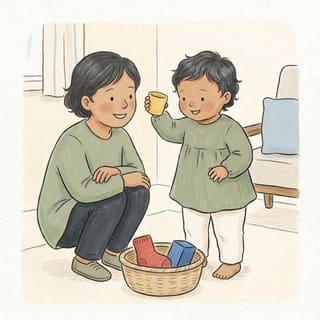 Colour Hunt Basket illustration