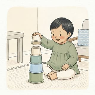 Cup Tower Topple illustration