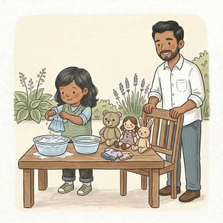 Dolls' Clothes Wash illustration