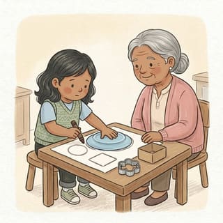 Draw Round the Shapes illustration