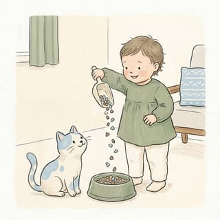 Fill the Pet Bowl illustration