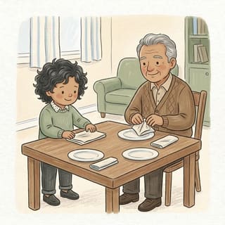 Fold a Napkin Each illustration
