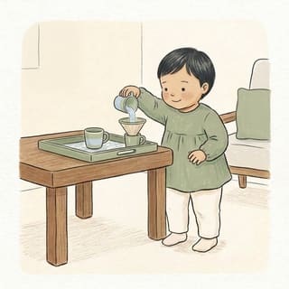 Funnel Pour Practice illustration