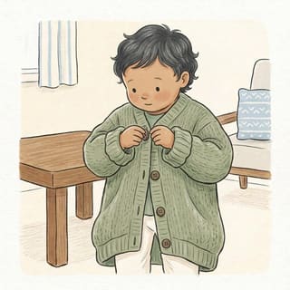 Grown-Up Cardigan illustration