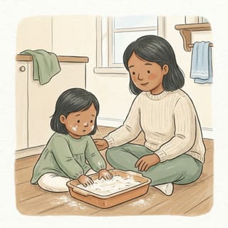 Activities for 1 year olds at home illustration