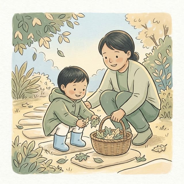 Autumn activities for toddlers: illustration