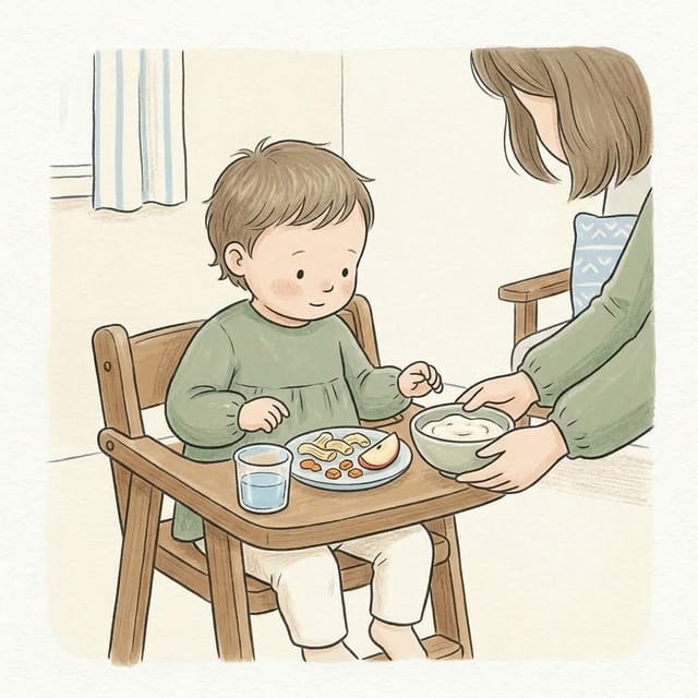 What a good enough day of eating looks like: illustration