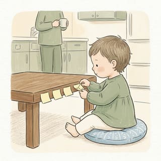 Quiet activities for toddlers illustration