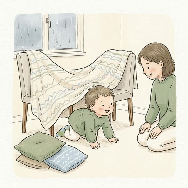 Rainy day activities for toddlers at home: illustration
