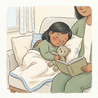 What to do with a toddler on a poorly day illustration