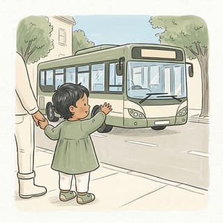 Hello, Mr Bus! illustration