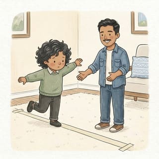 Hop Along the Line illustration