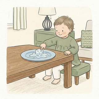 Ice Cube Melt Race illustration