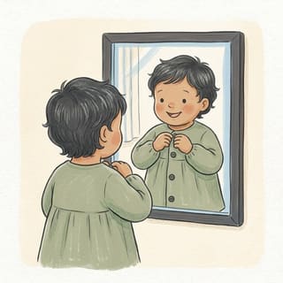 In the Mirror illustration