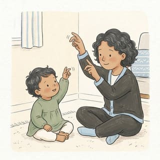 Incy Wincy Fingers illustration