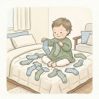 Match The Socks illustration