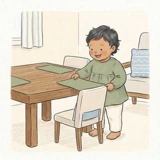 A Mat for Each Chair illustration