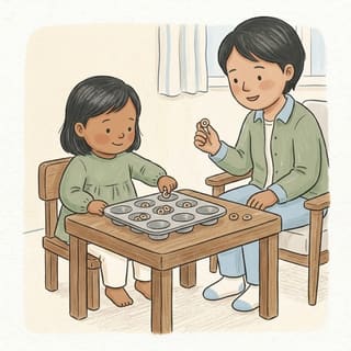 Muffin Tray Snack illustration