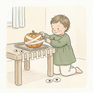 Mummy Pumpkin illustration