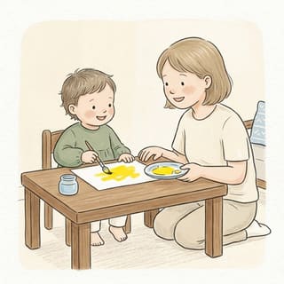 One Colour Painting illustration