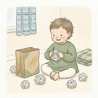 Paper Scrunch Bag illustration