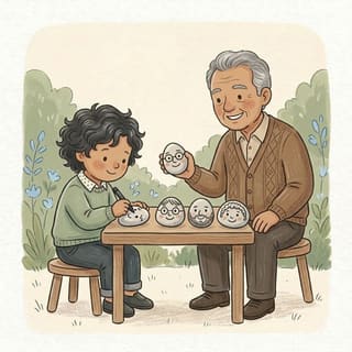 Pebble Face Family illustration