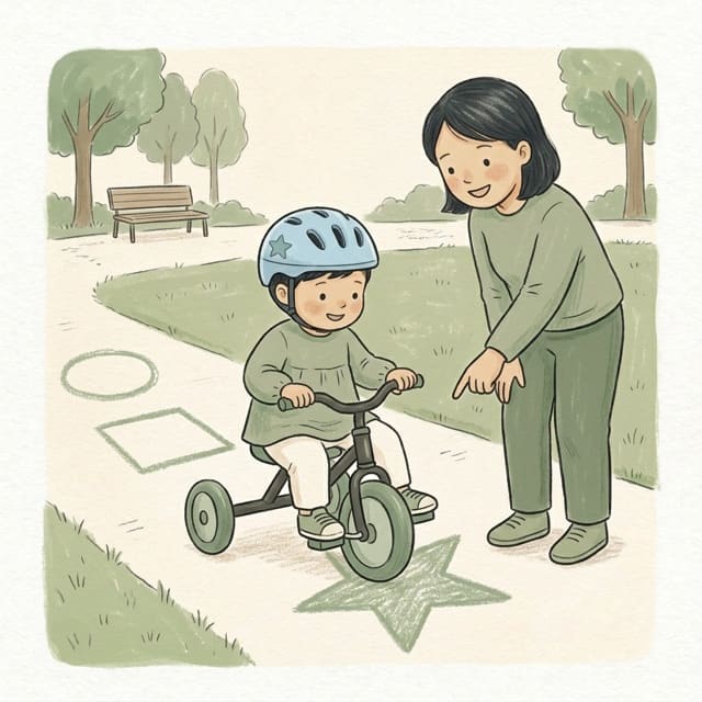 Pedal Path: illustration of a toddler doing the activity