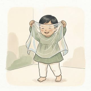 Peekaboo, Hello! illustration