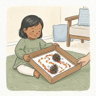Pine Cone Paint Roll illustration