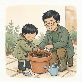 Plant Spring Bulbs illustration