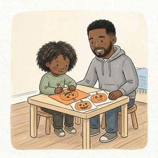 Pumpkin Shape Faces illustration