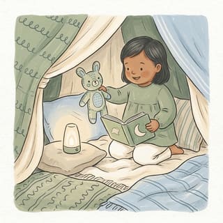 Puppet Story Den illustration