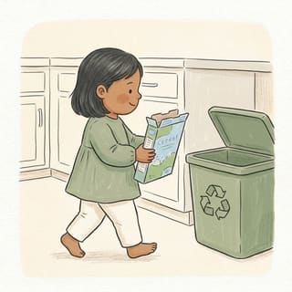 Recycling Sort Bin illustration
