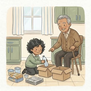 Recycling Sorter illustration