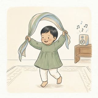 Scarf Sway Dance illustration