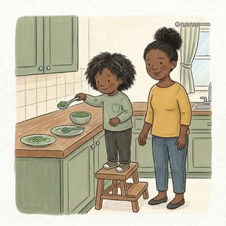 Serving Spoon Helper illustration