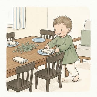 Set the Napkins illustration