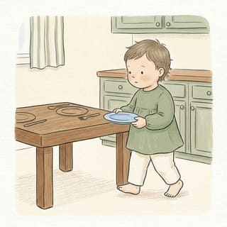 Set Two Places illustration